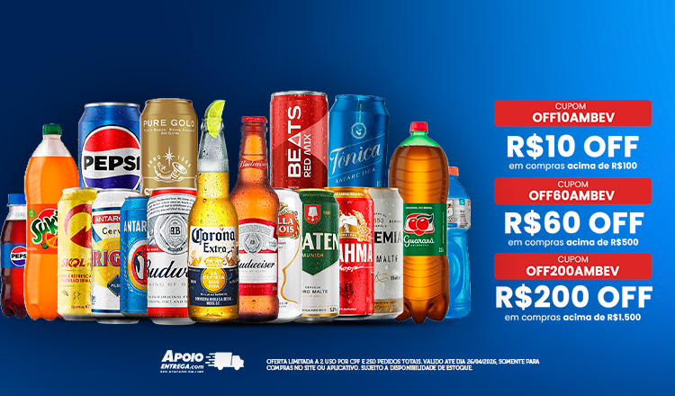 Cupom Progressivo Ambev de 20 a 26/04